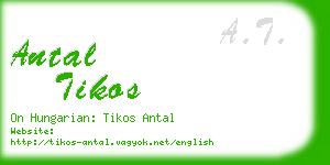 antal tikos business card